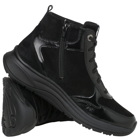 Ganter HIGH FLY Lace/Zip Ankle Boot – Black/Schwarz