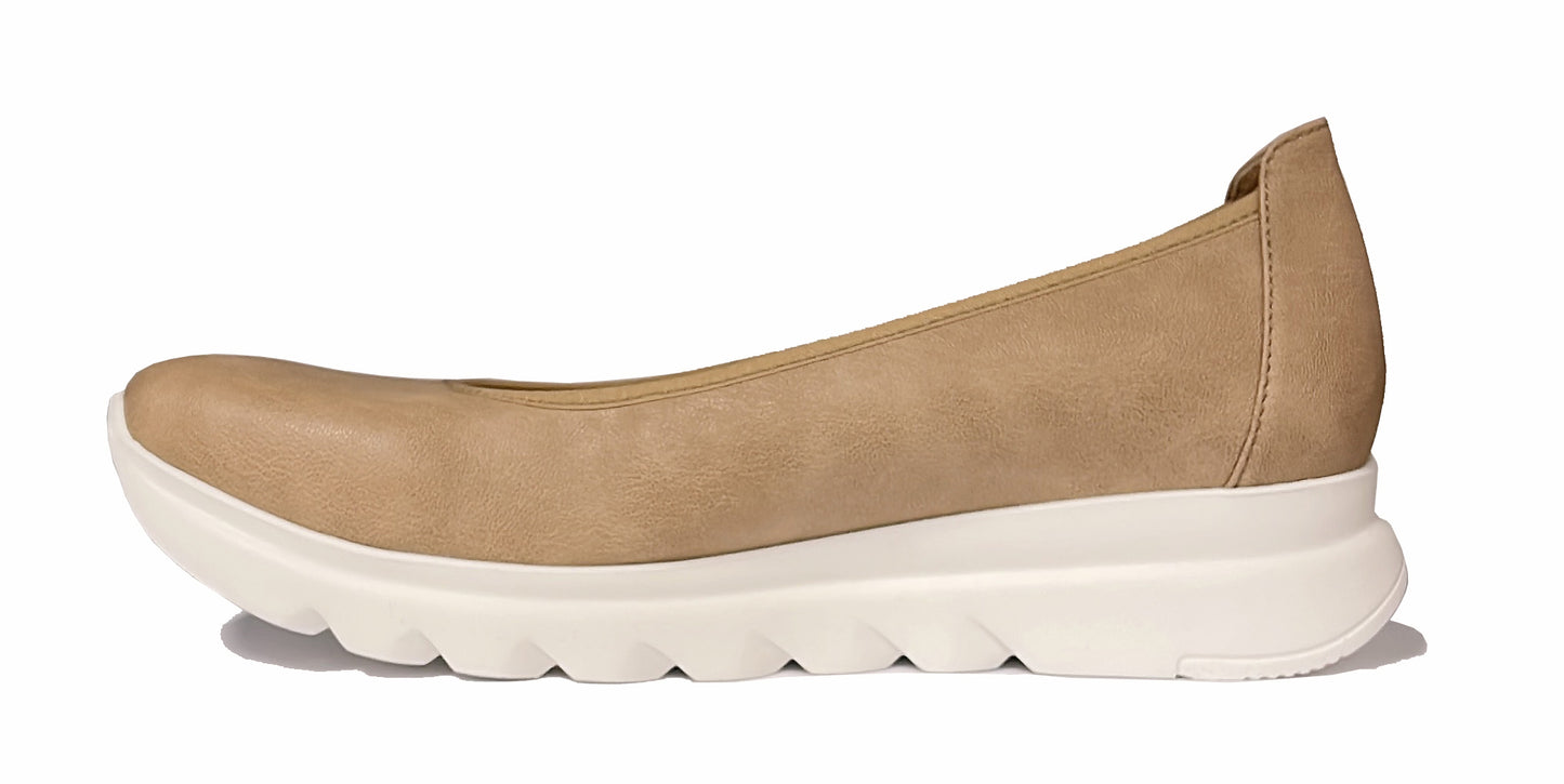WOLKY SNALLERINA BALLET FLAT - SAND