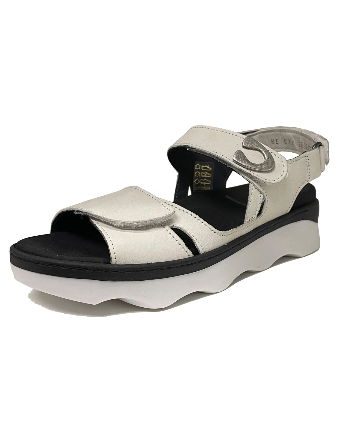 WOLKY 02350 MEDUSA VELC SANDAL - WHITE