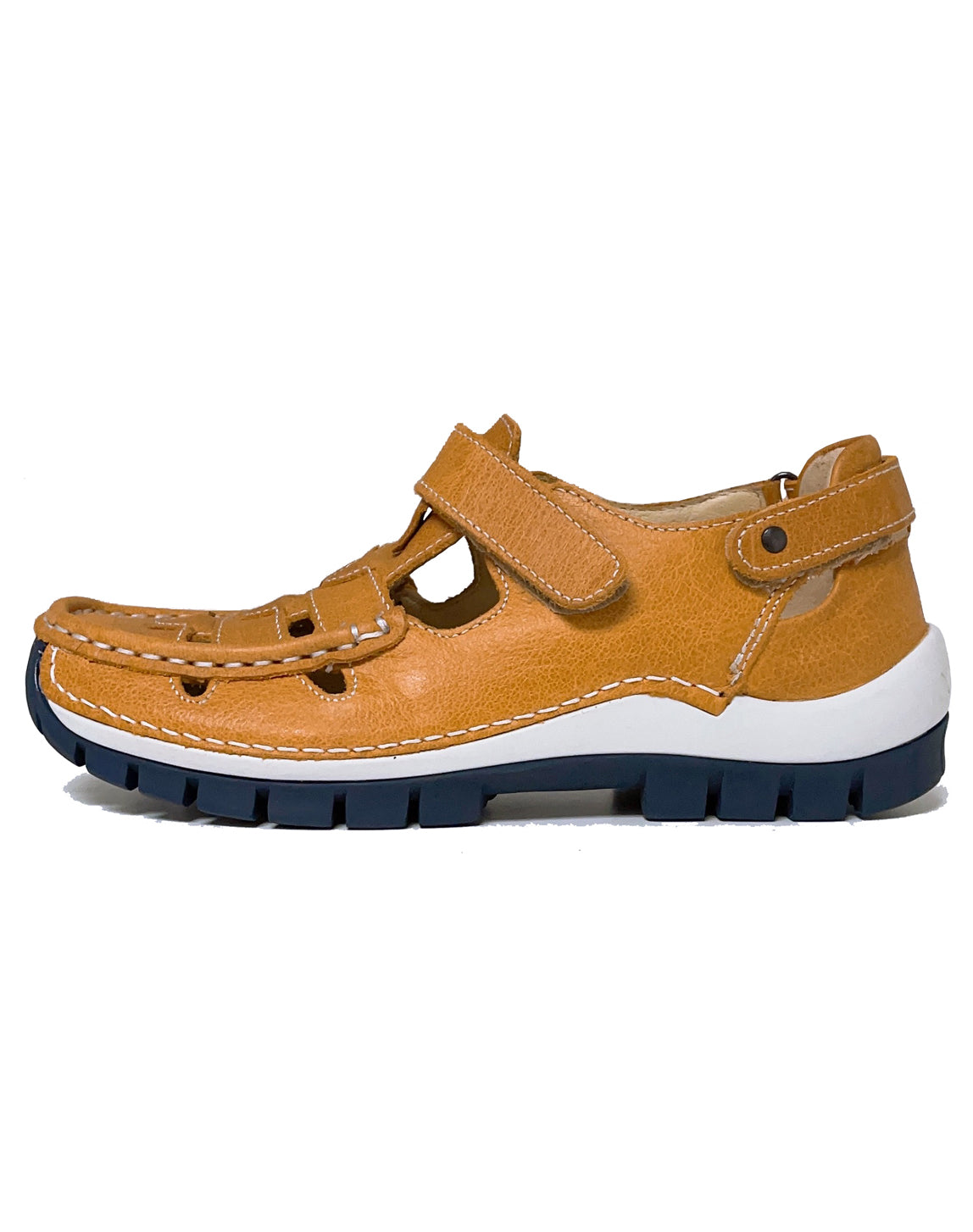 WOLKY 04703 MOVE CLOSED IN SANDAL - ORANGE BLUE