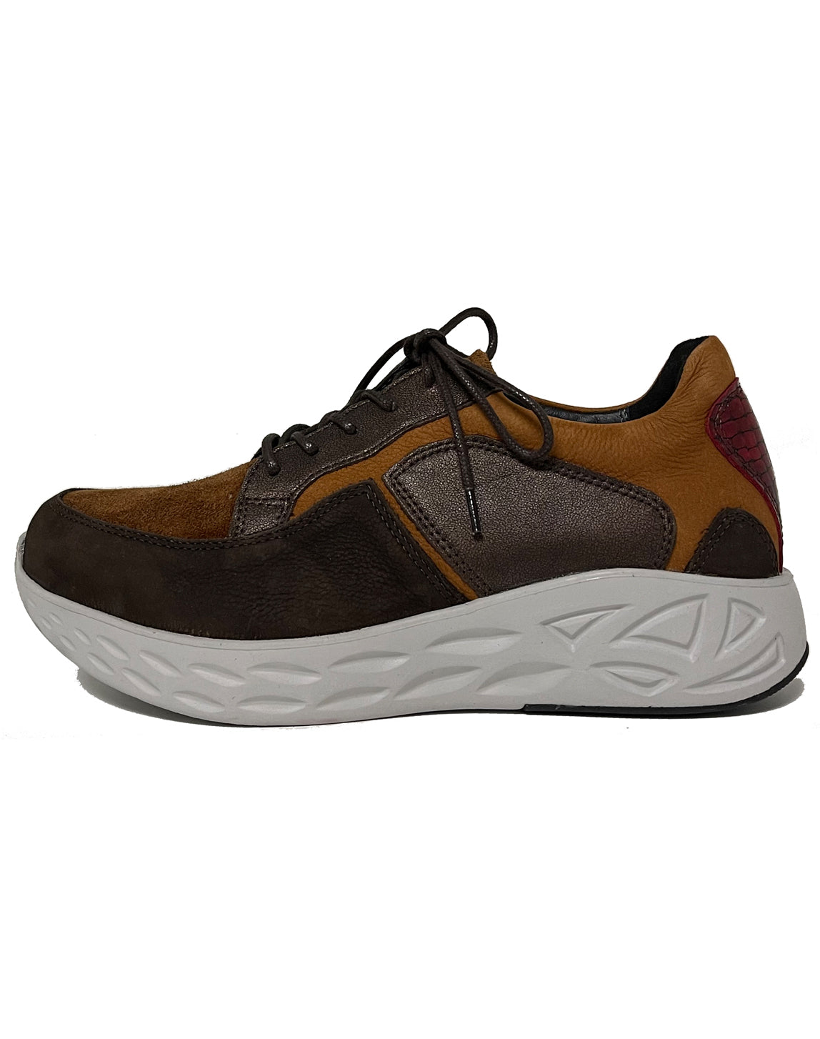 WOLKY 05700 BOUNCE SHOE - BROWN COMBO