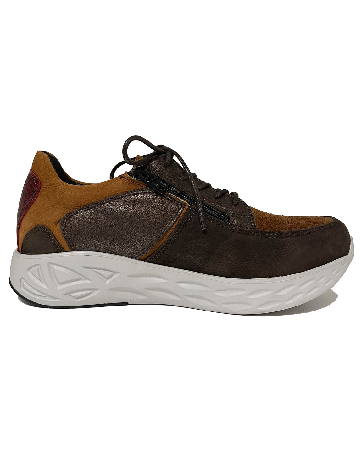 WOLKY 05700 BOUNCE SHOE - BROWN COMBO