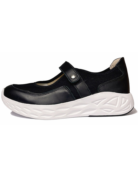 WOLKY 05705 SPRING VELCRO SHOE - BLACK SUMMER