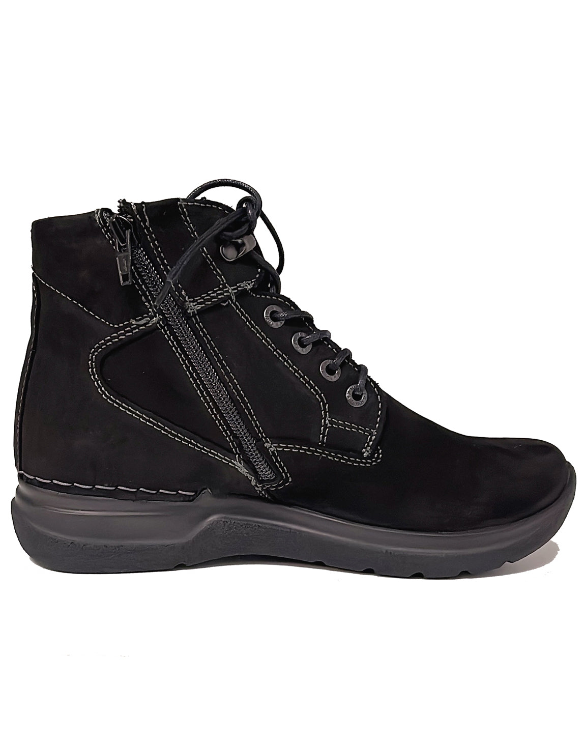WOLKY 06612 WHY NOT ANKLE BOOT - BLACK