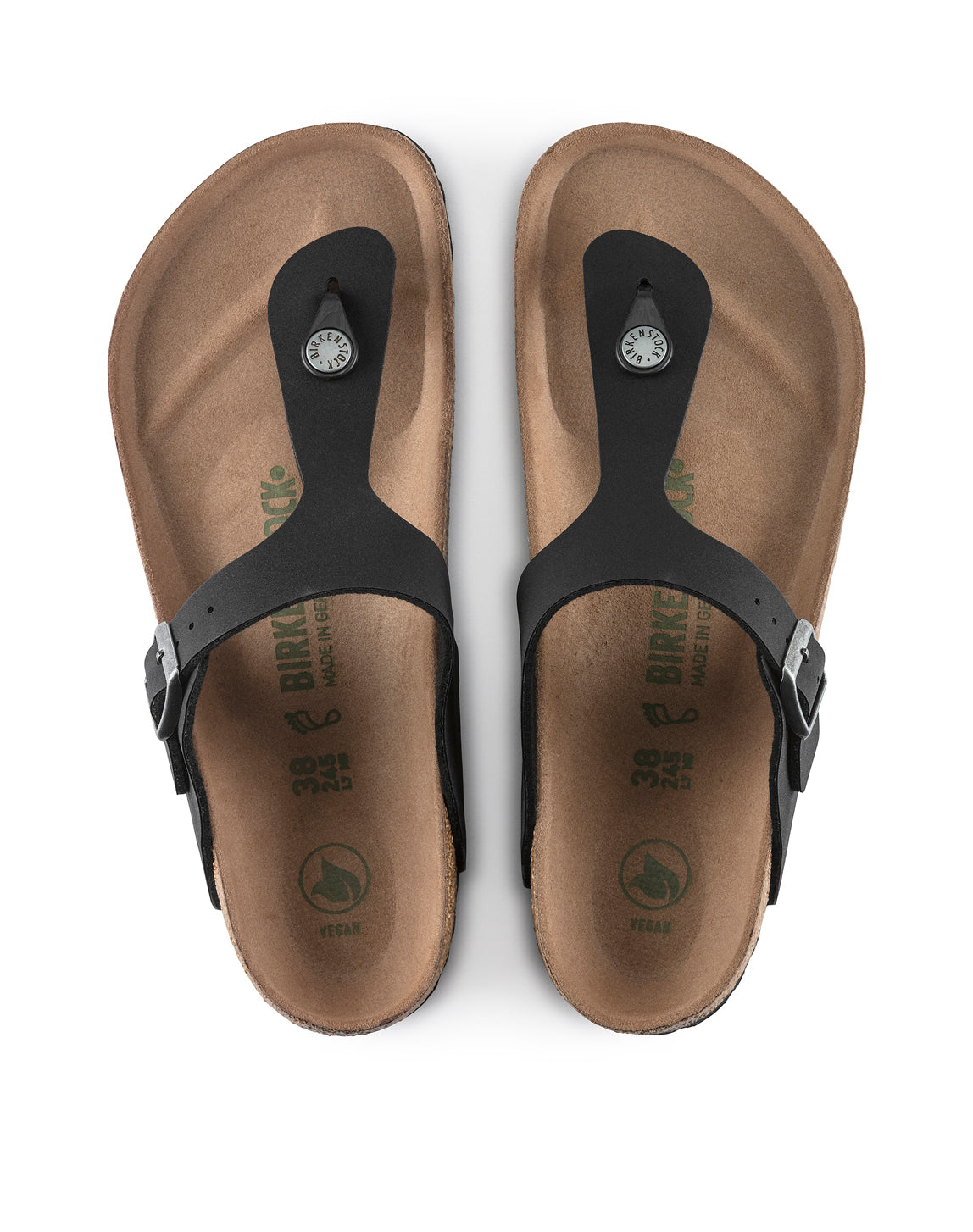 BIRKENSTOCK GIZEH BLACK VEGAN BFB REG