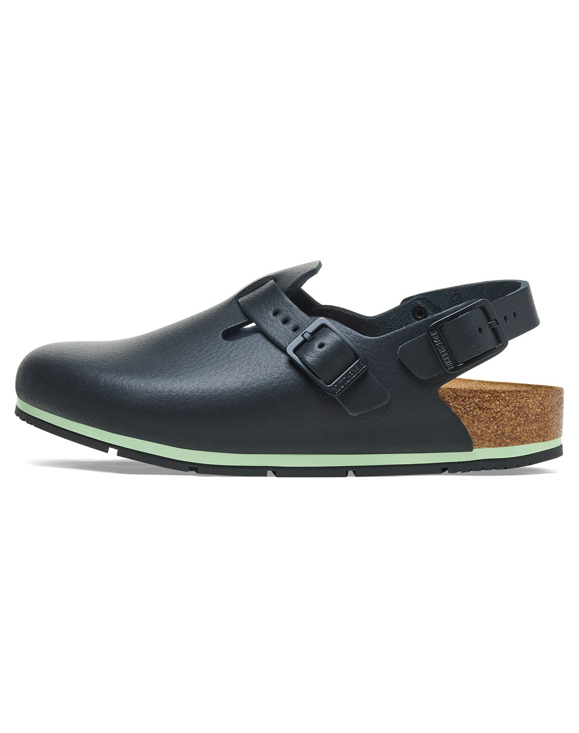 BIRKENSTOCK TOKIO PRO BLACK PU COATED OL NARROW
