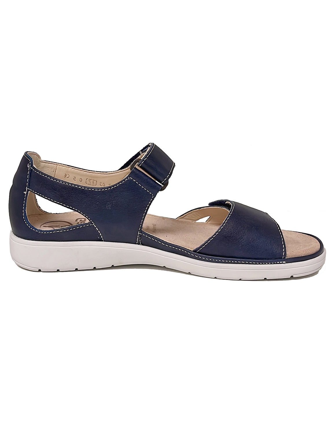 GANTER 200141 GINA G VELCRO SANDAL 36-42F - DARK BLUE