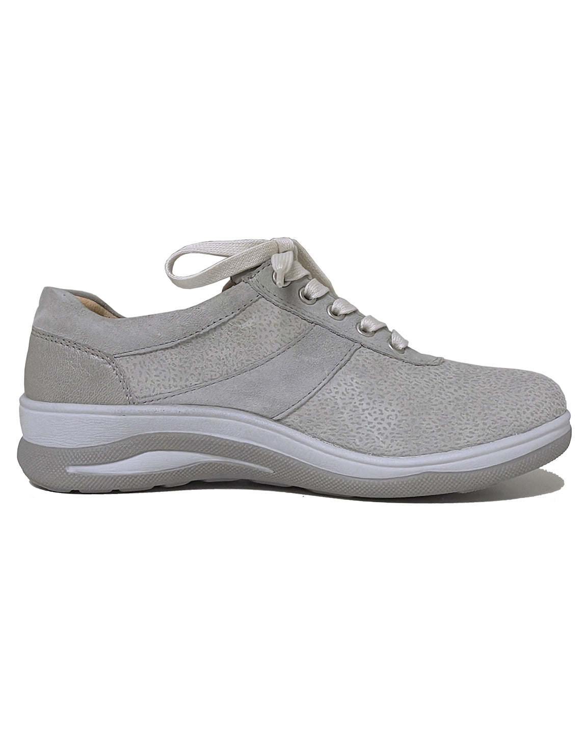 FIDELIO 386101 HALEY LACE ZIP SHOE- PEARL COMBI