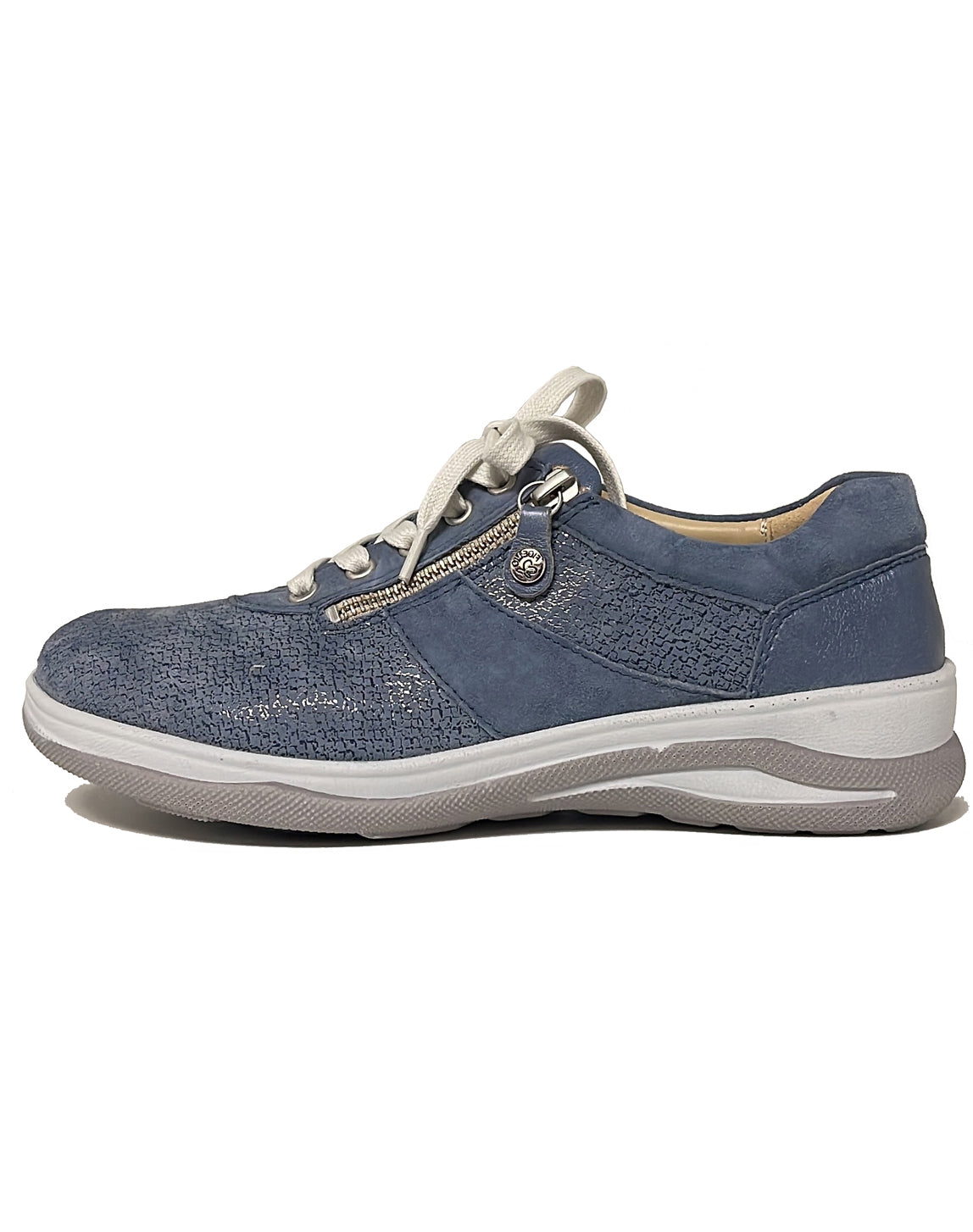 FIDELIO 386101 HALEY LACE ZIP SHOE - ROYAL COMBI