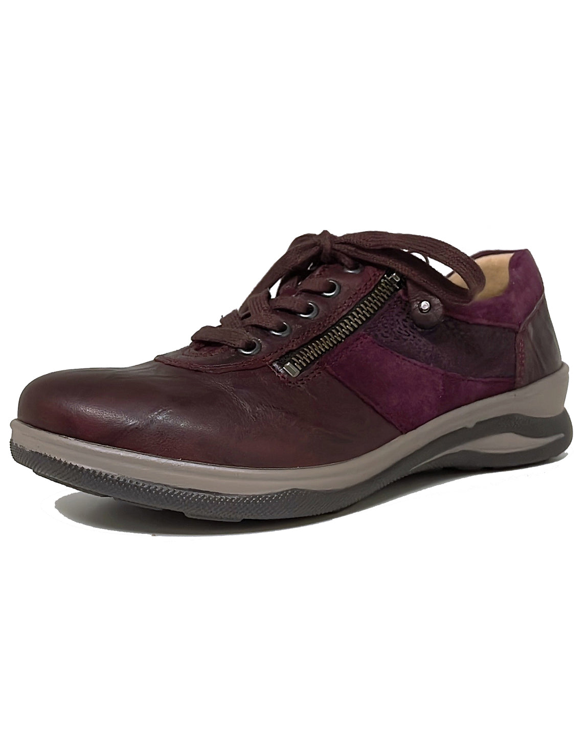 FIDELIO 386101 HALEY LACE ZIP SHOE - VINO PANGEA