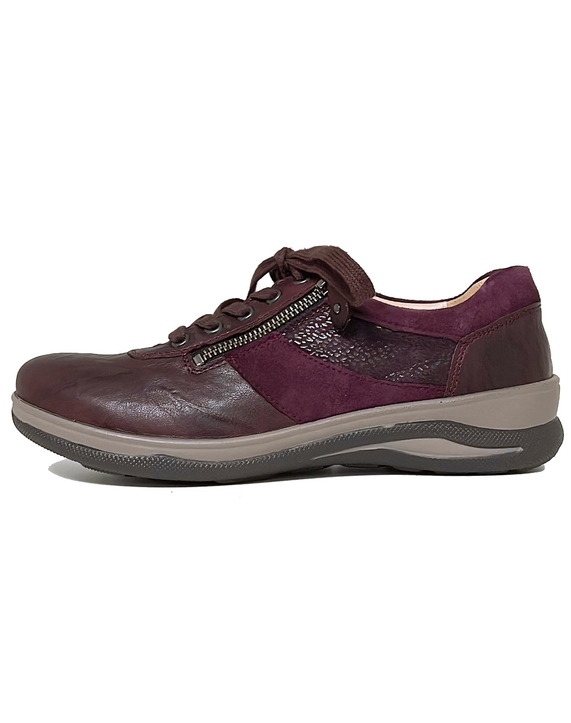 FIDELIO 386101 HALEY LACE ZIP SHOE - VINO PANGEA