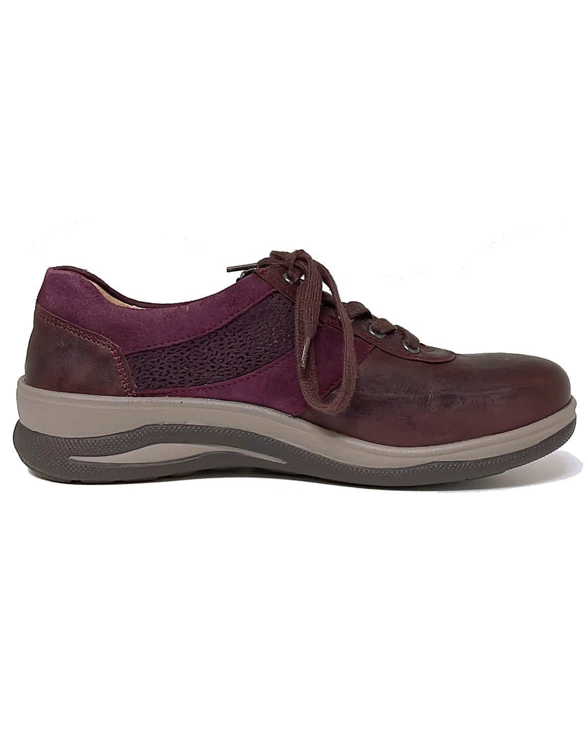 FIDELIO 386101 HALEY LACE ZIP SHOE - VINO PANGEA