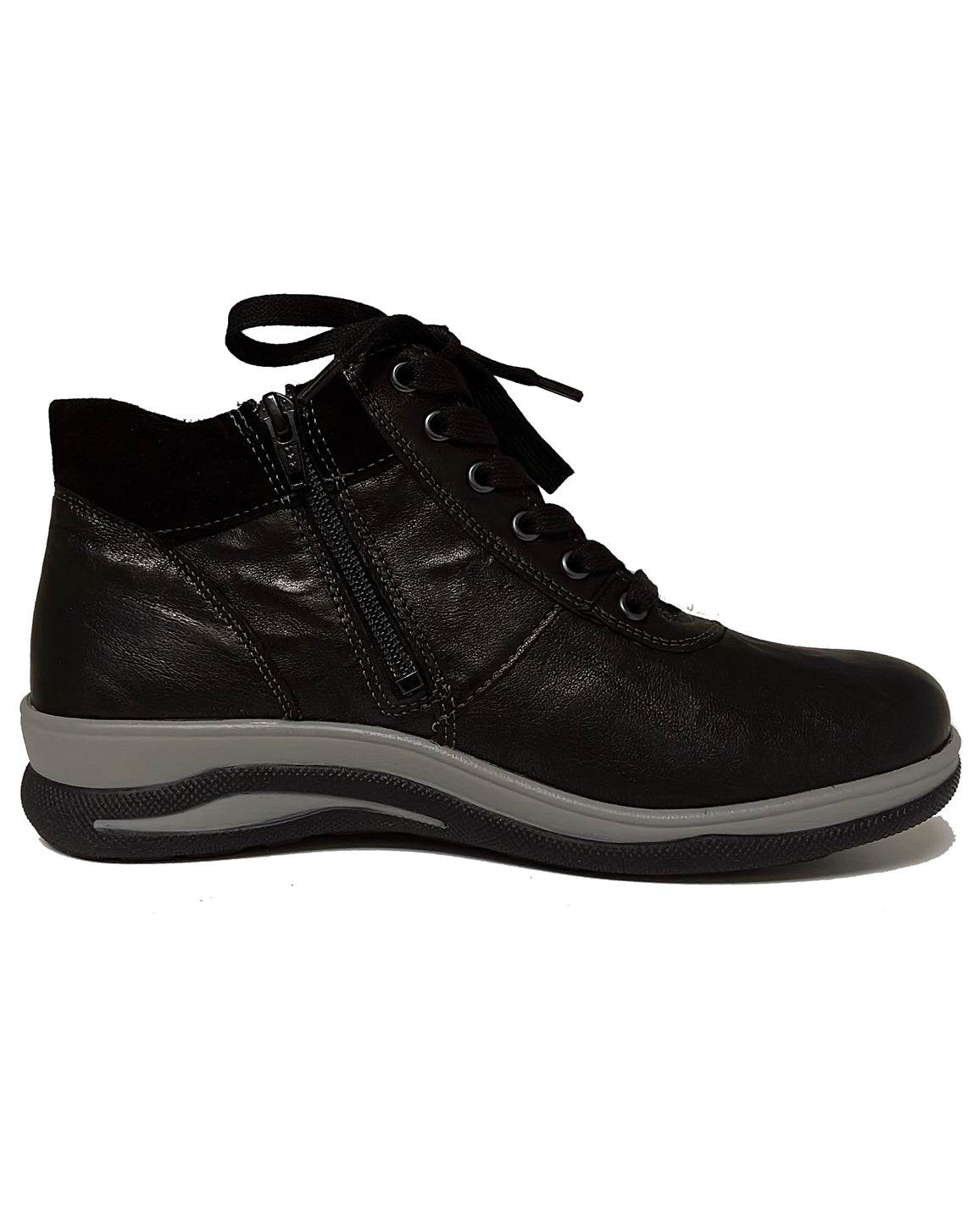 FIDELIO 386601 HALEY LACE ZIP BOOT - SCHWARZ PANGEA COMBI