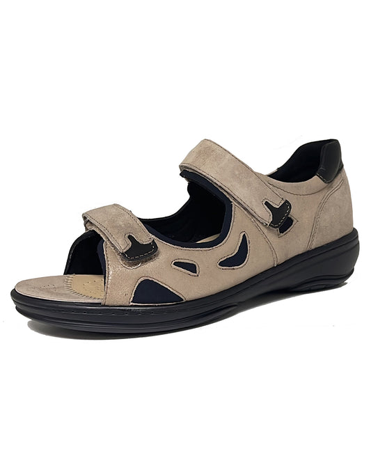 FIDELIO 446020 BACK IN VELC SANDAL - SESAME COMBI