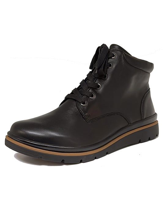 FIDELIO 505601 GALLERY LACE ANKLE BOOT - BLACK DELAVE