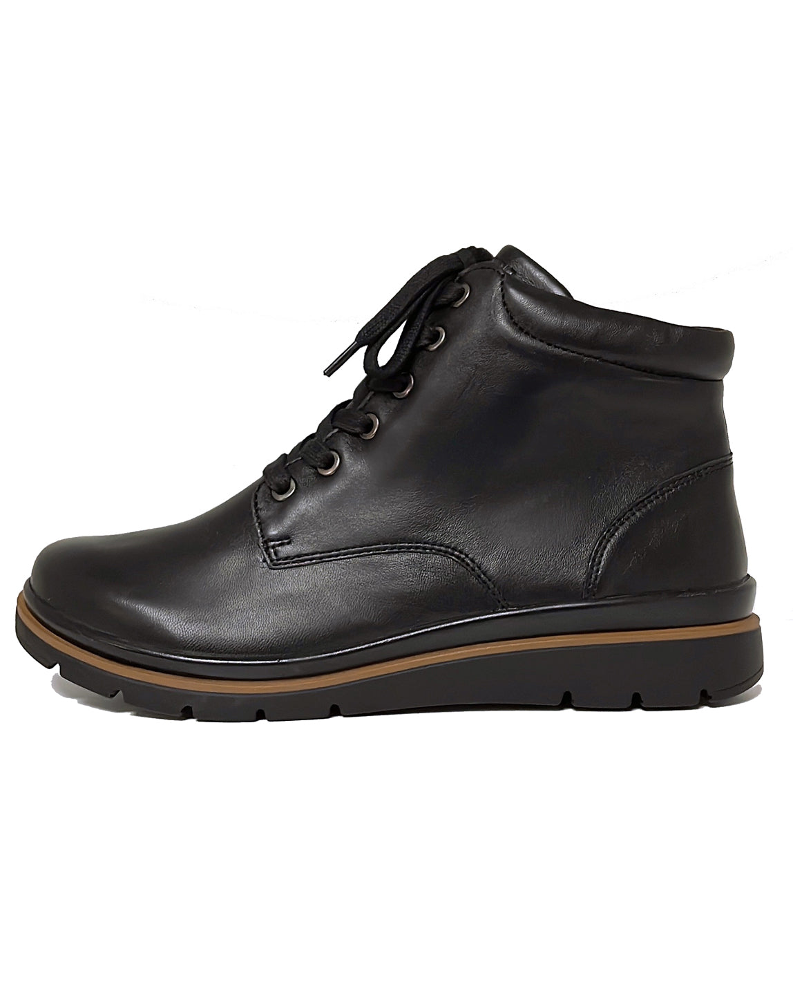 FIDELIO 505601 GALLERY LACE ANKLE BOOT - BLACK DELAVE