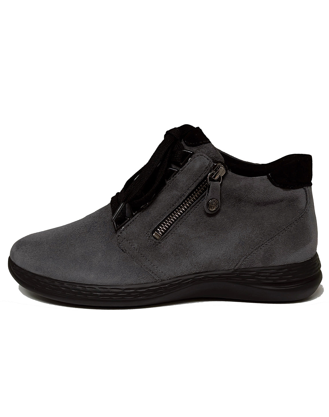 FIDELIO 526607 HI ENERGY LACE ZIP BOOT - PEWTER AMALFI