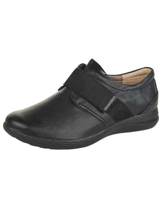 FIDELIO 527112 HI ENERGY VELCRO SHOE - BLACK COMBO