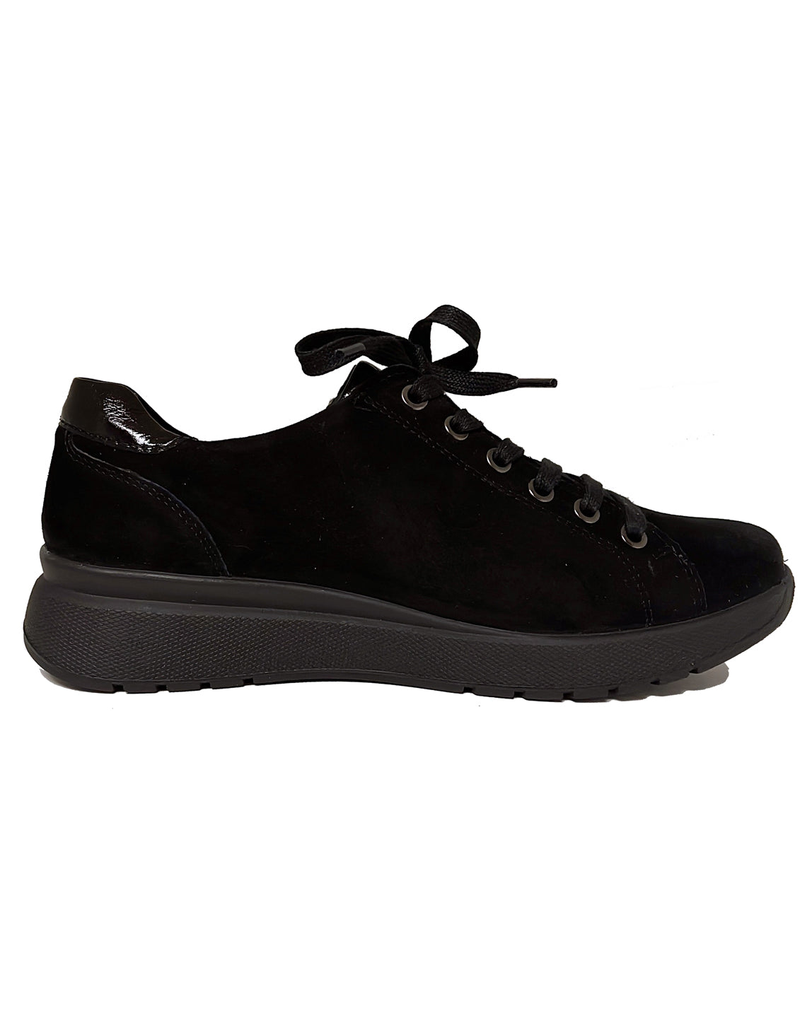 FIDELIO 566108 HEAVEN LACE ZIP SHOE - BLACK AMALFI CHARME