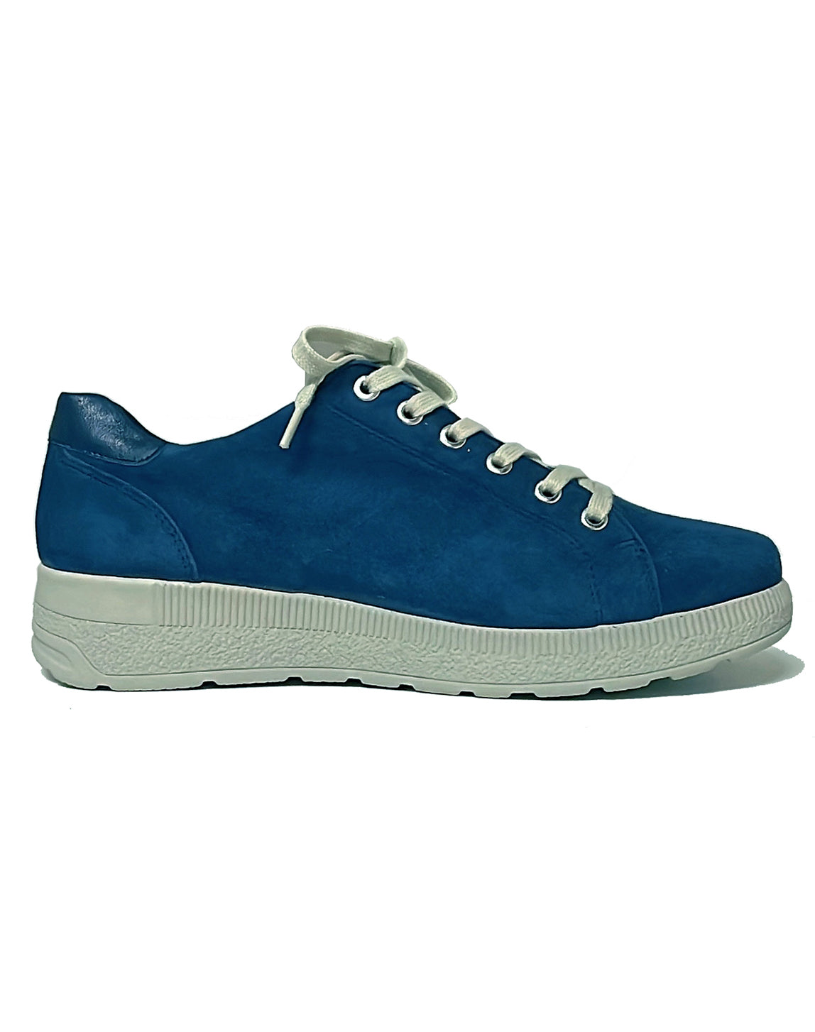FIDELIO 576103 H HOLY LACE ZIP SHOE - DENIM NUBI