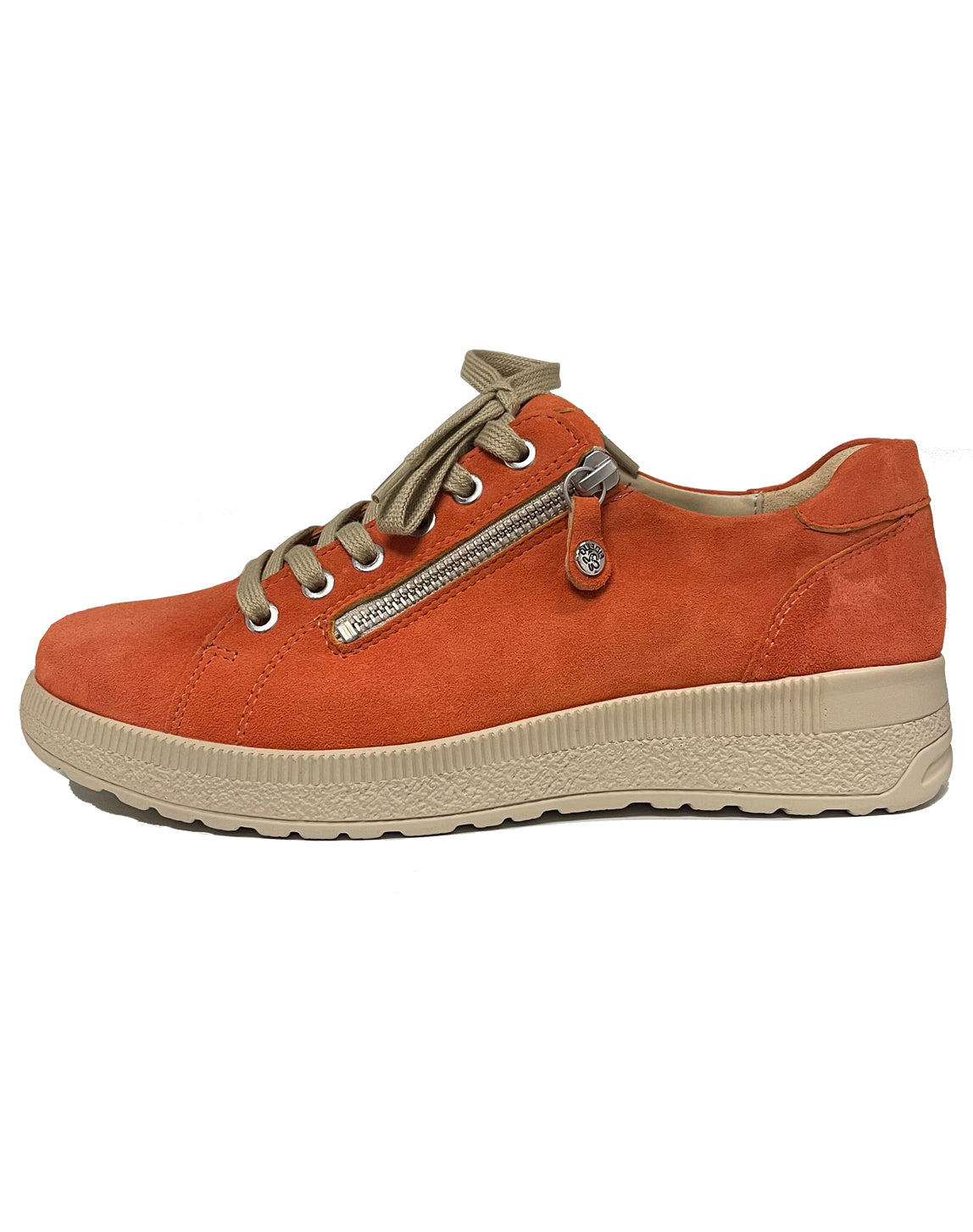 FIDELIO 576103 H HOLY LACE ZIP SHOE - FLAME NUBI