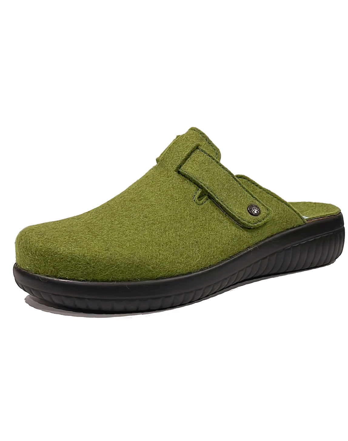 FIDELIO 585030 GIULIA WOOL CLOG - SMARAGD WOOL FELT