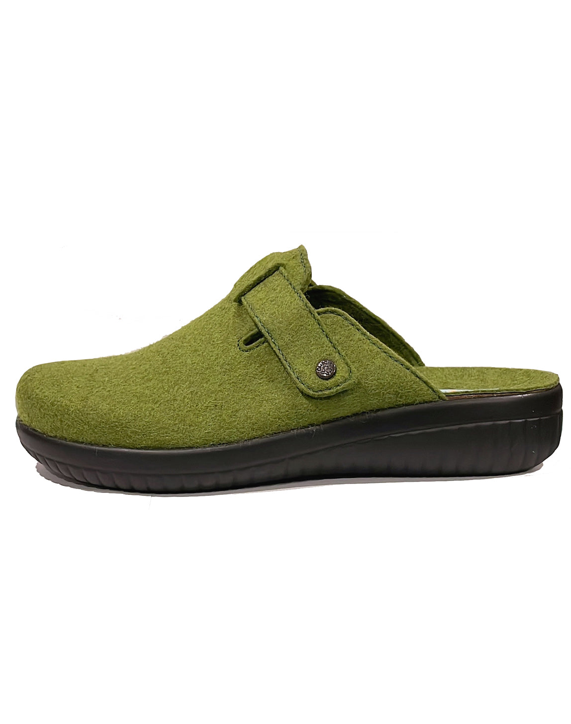 FIDELIO 585030 GIULIA WOOL CLOG - SMARAGD WOOL FELT