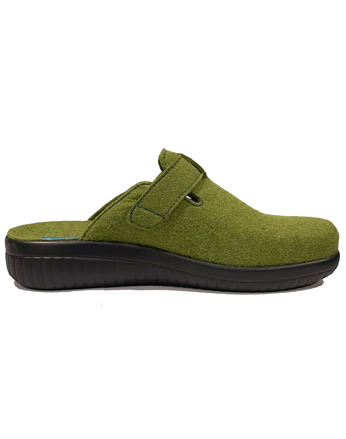 FIDELIO 585030 GIULIA WOOL CLOG - SMARAGD WOOL FELT