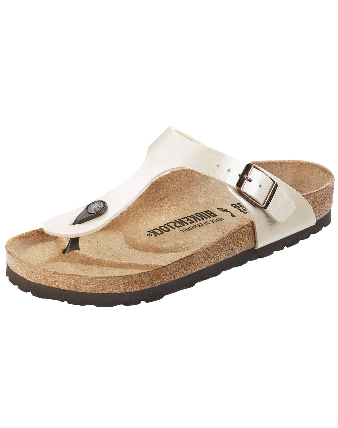 BIRKENSTOCK GIZEH PEARL WHITE BF NARROW