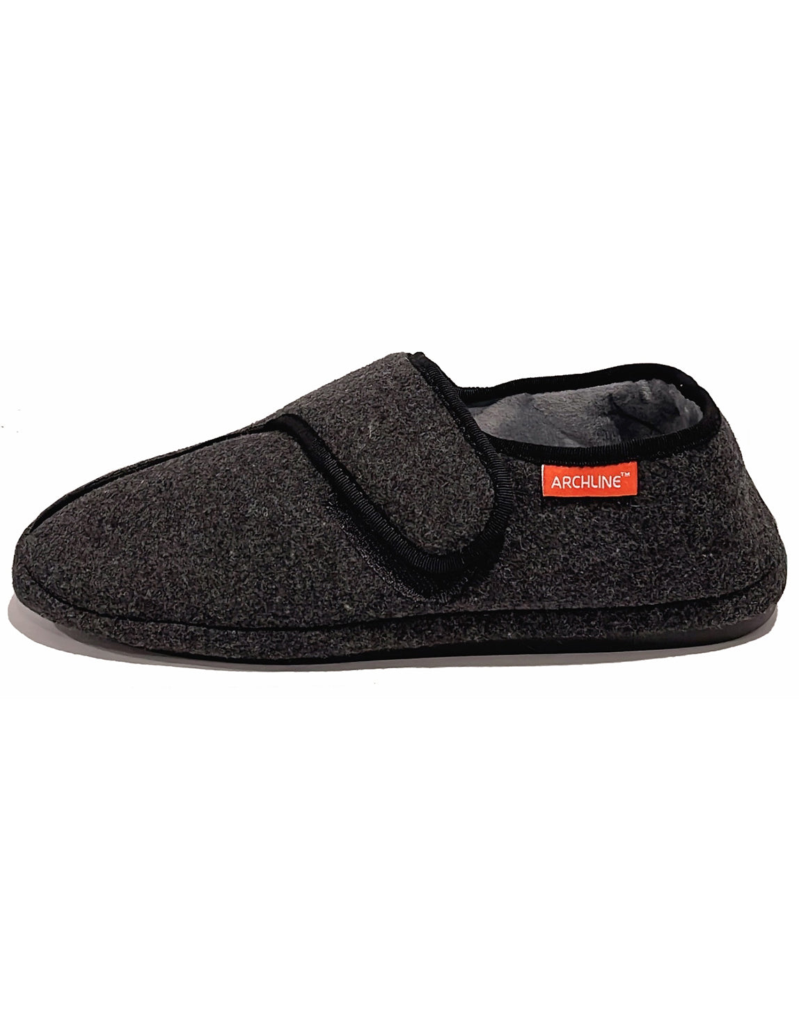 AS801 VELCRO SLIPPER PLUS STYLE - CHARCOAL