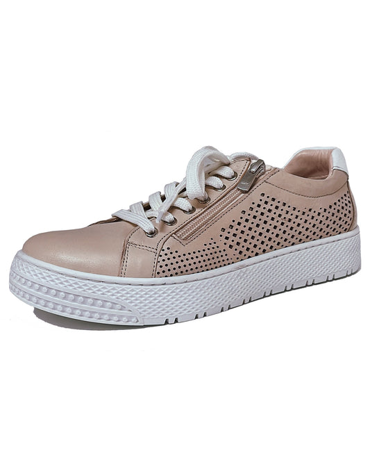 CABELLO UNIFY LACE ZIP PUNCHED HOLE - BEIGE