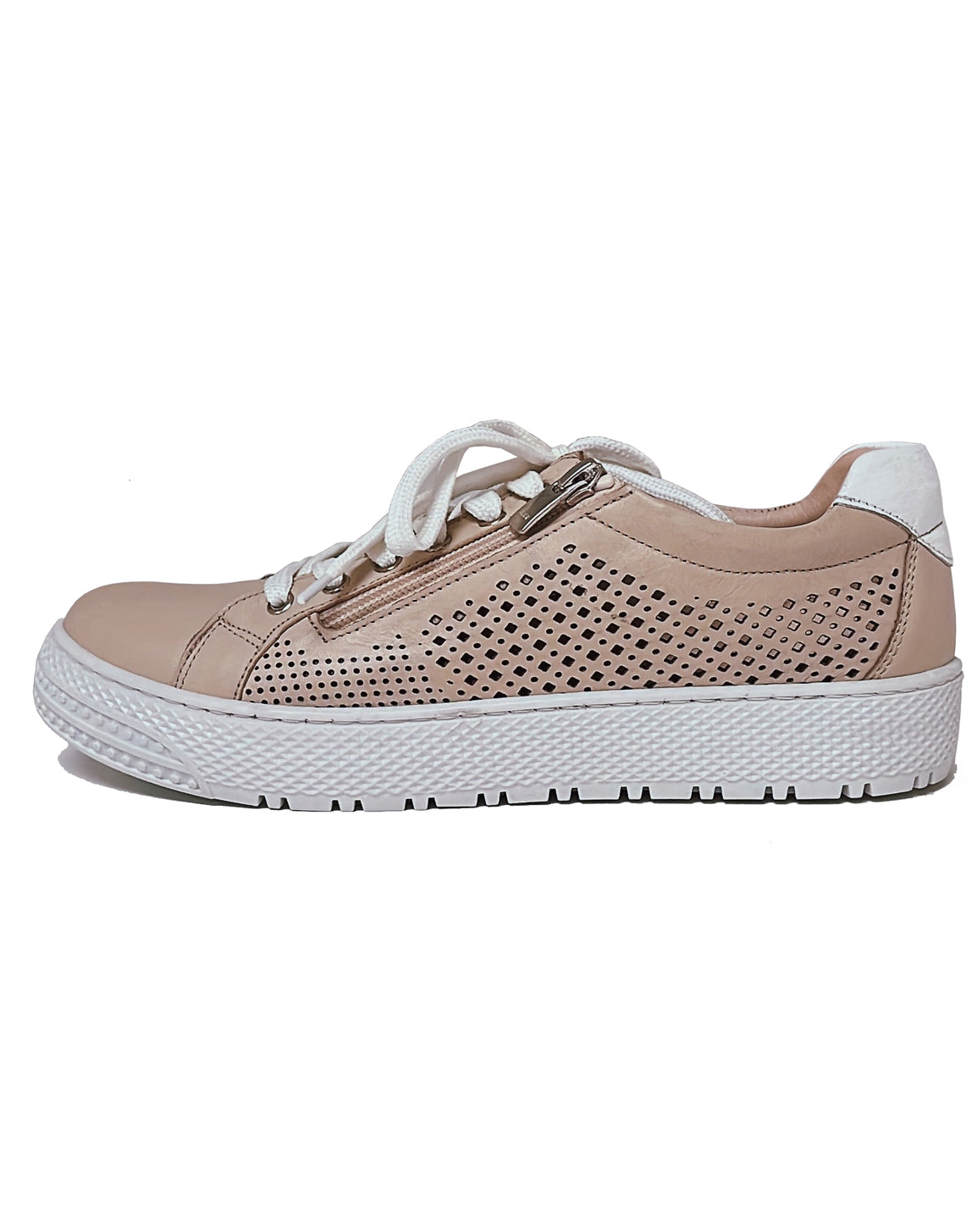 CABELLO UNIFY LACE ZIP PUNCHED HOLE - BEIGE