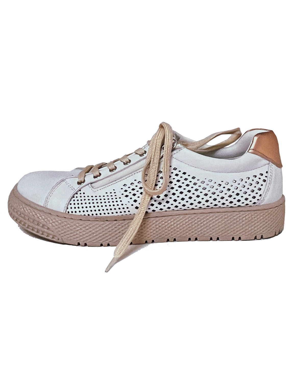CABELLO UNIFY LACE ZIP PUNCHED HOLE - WHITE