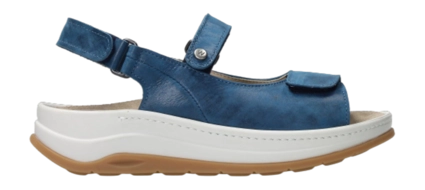 Wolky ADURA Velcro Sandal - Atlantic Blue