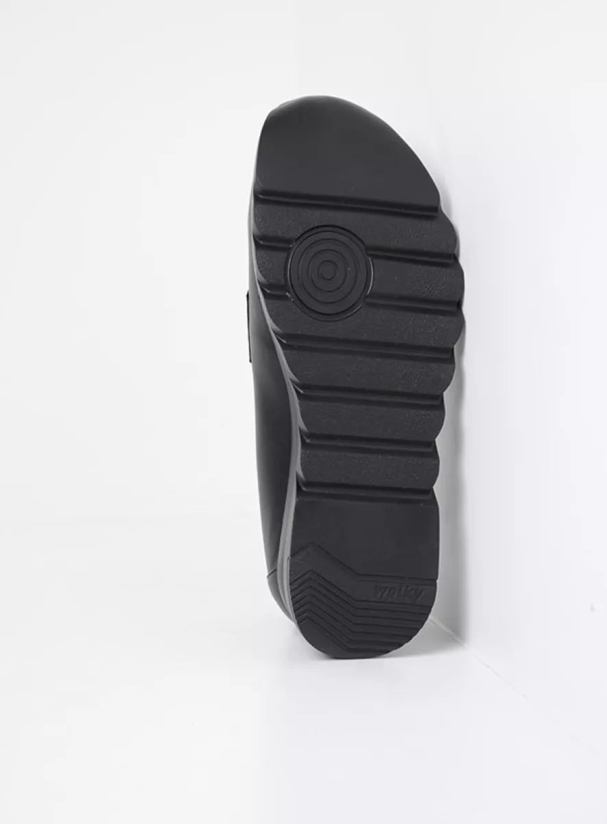 Wolky SNOAFER Slip-on Loafer - Black Vegan Leather