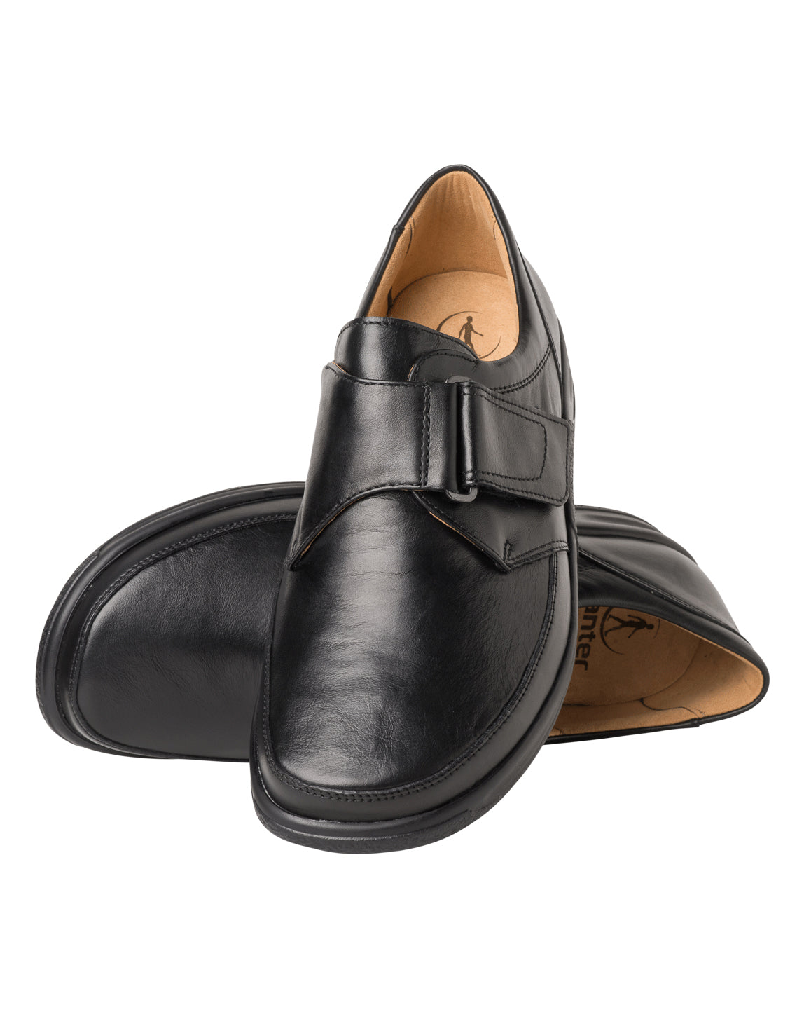 GANTER 256711 KURT VELCRO SHOE - BLACK CALF