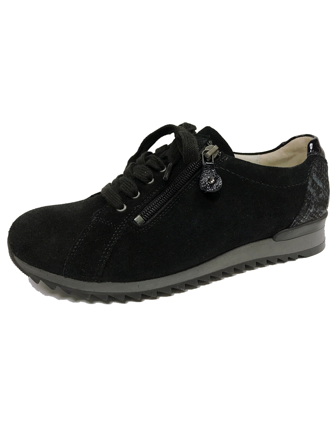 WALDLAUFER 270002 GURLY LACE UP VELOUR NOTTE KOBRA