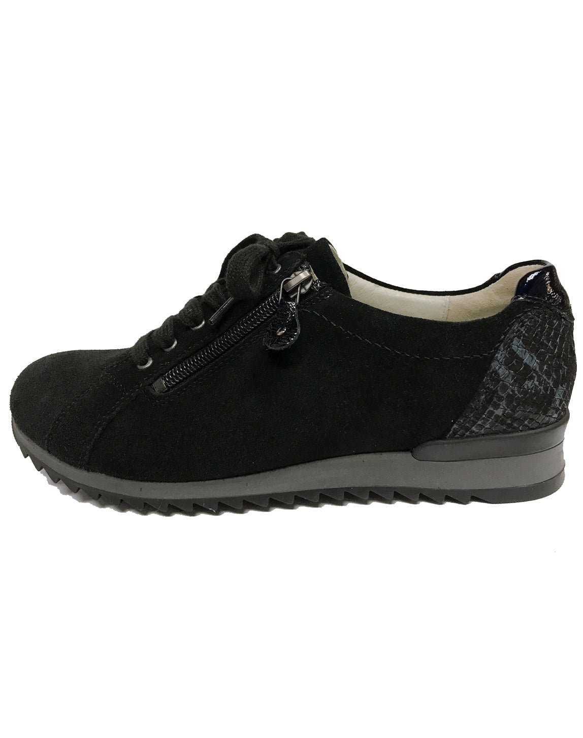 WALDLAUFER 270002 GURLY LACE UP VELOUR NOTTE KOBRA