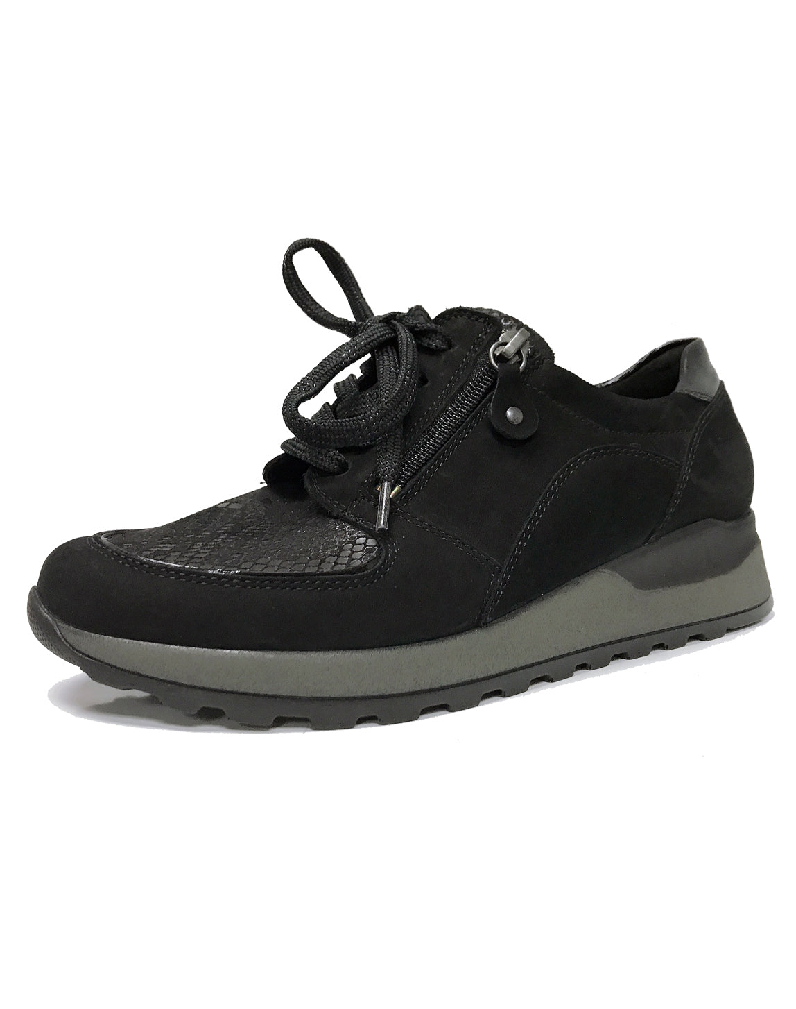 WALDLAUFER H64007 HIROKO SOFT 4-9H - DENVER KROKSTRETCH SCHWARZ