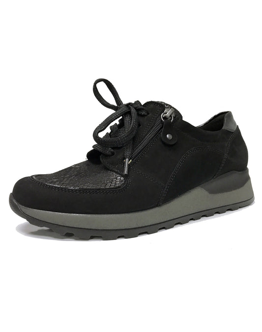 WALDLAUFER H64007 HIROKO SOFT - DENVER KROKSTRETCH SCHWARZ