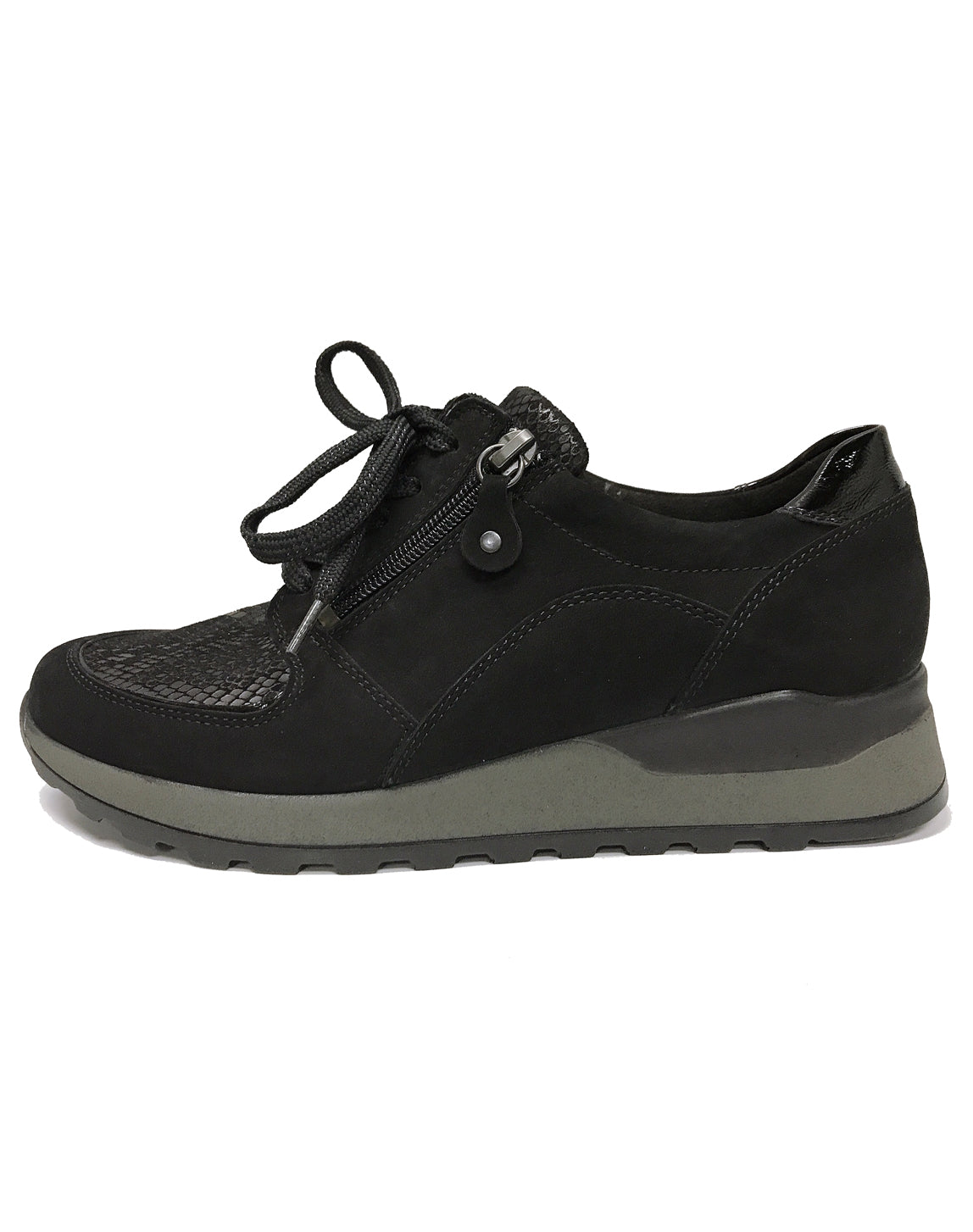 WALDLAUFER H64007 HIROKO SOFT 4-9H - DENVER KROKSTRETCH SCHWARZ