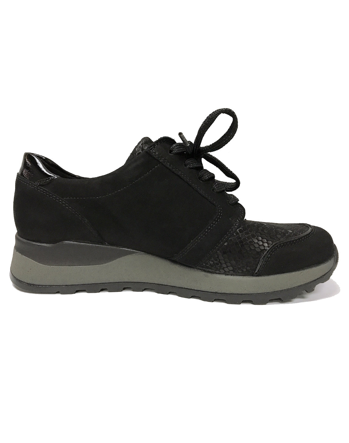 WALDLAUFER H64007 HIROKO SOFT 4-9H - DENVER KROKSTRETCH SCHWARZ