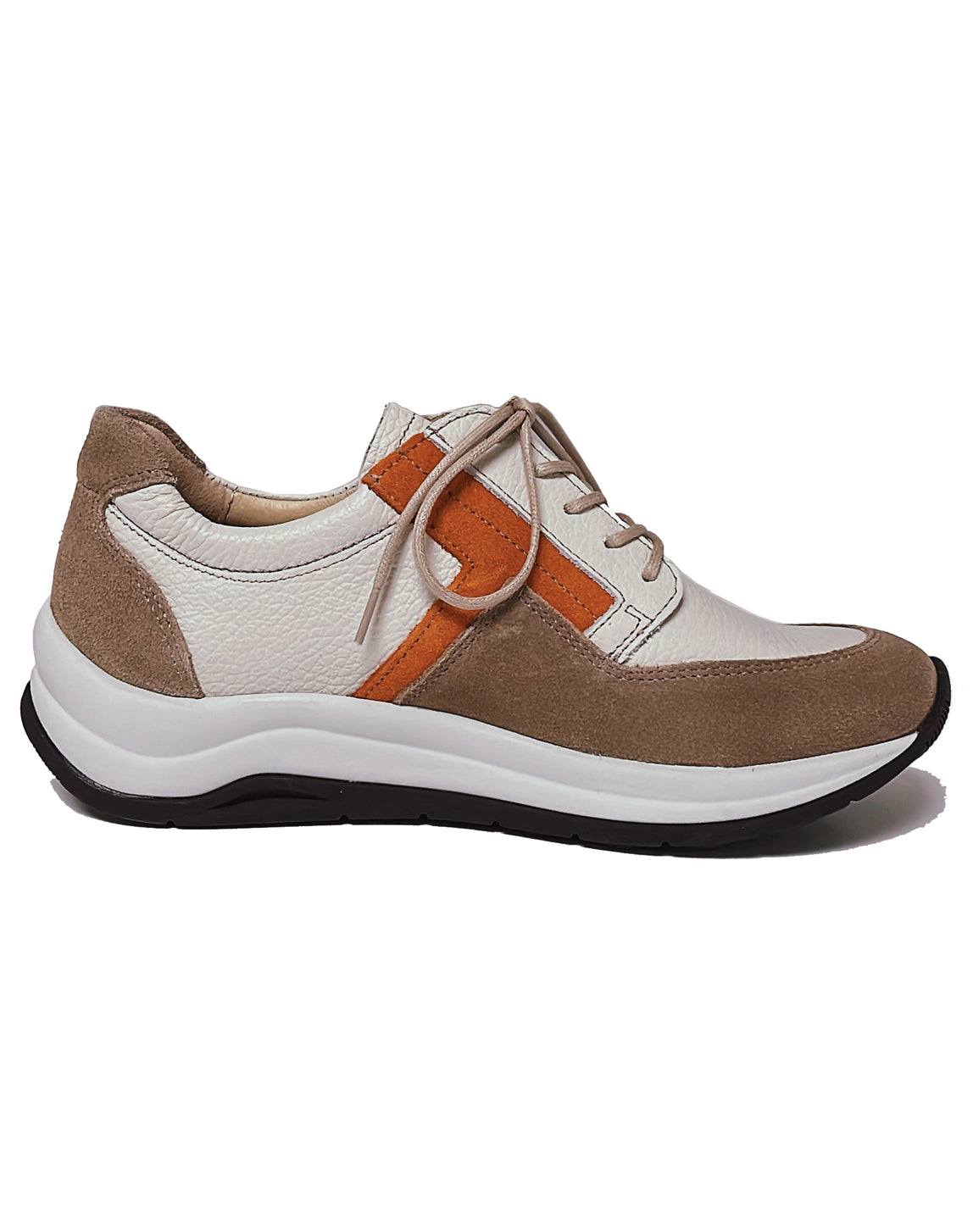 WOLKY 00979 COMRIE LACE/ZIP SHOE  - OFF WHITE SAFARI
