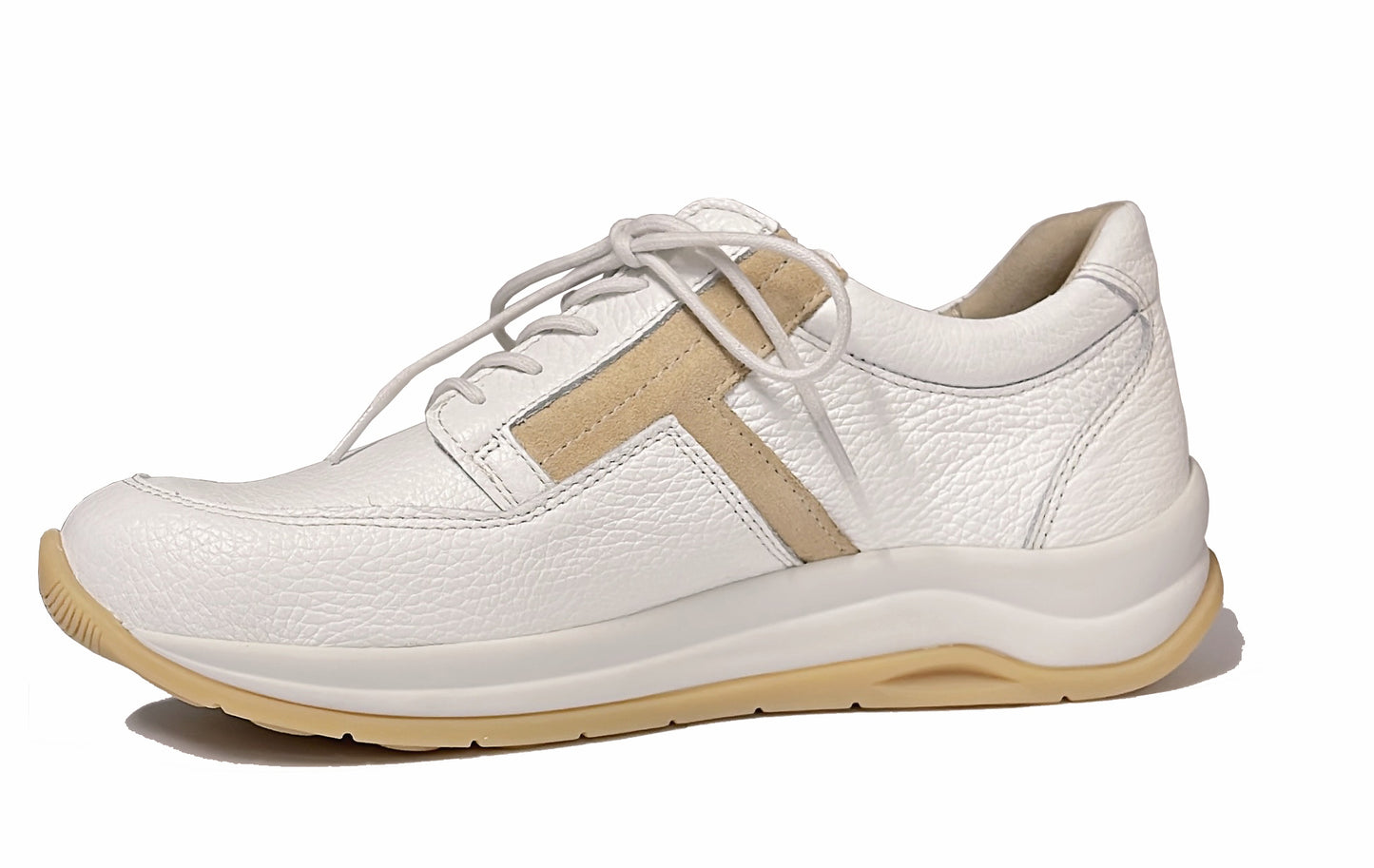 WOLKY 00979 COMRIE LACE/ZIP SHOE - WHITE BEIGE