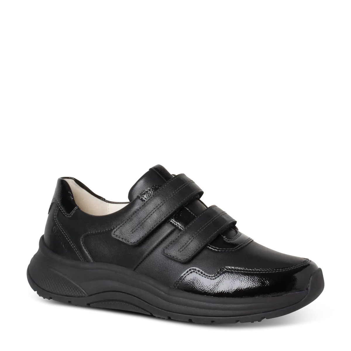 Ganter Double Velcro Rocker Sole Leather Shoe – Schwarz/Black