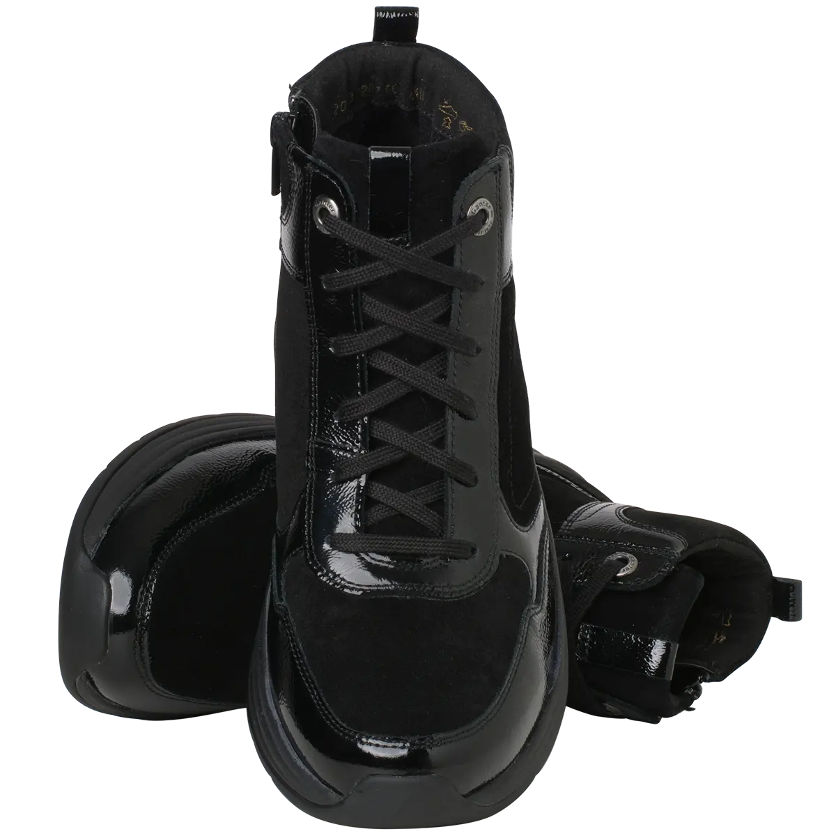 Ganter HIGH FLY Lace/Zip Ankle Boot – Black/Schwartz