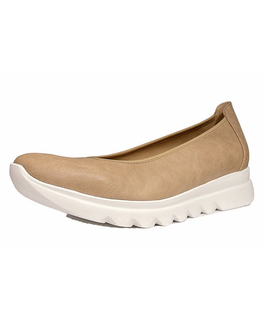 WOLKY SNALLERINA BALLET FLAT - SAND