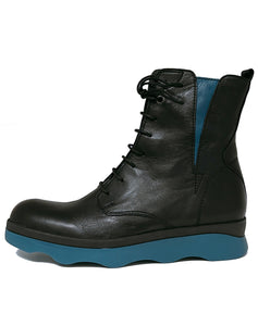 WOLKY 02975 AKITA BOOT - BLACK PETROL