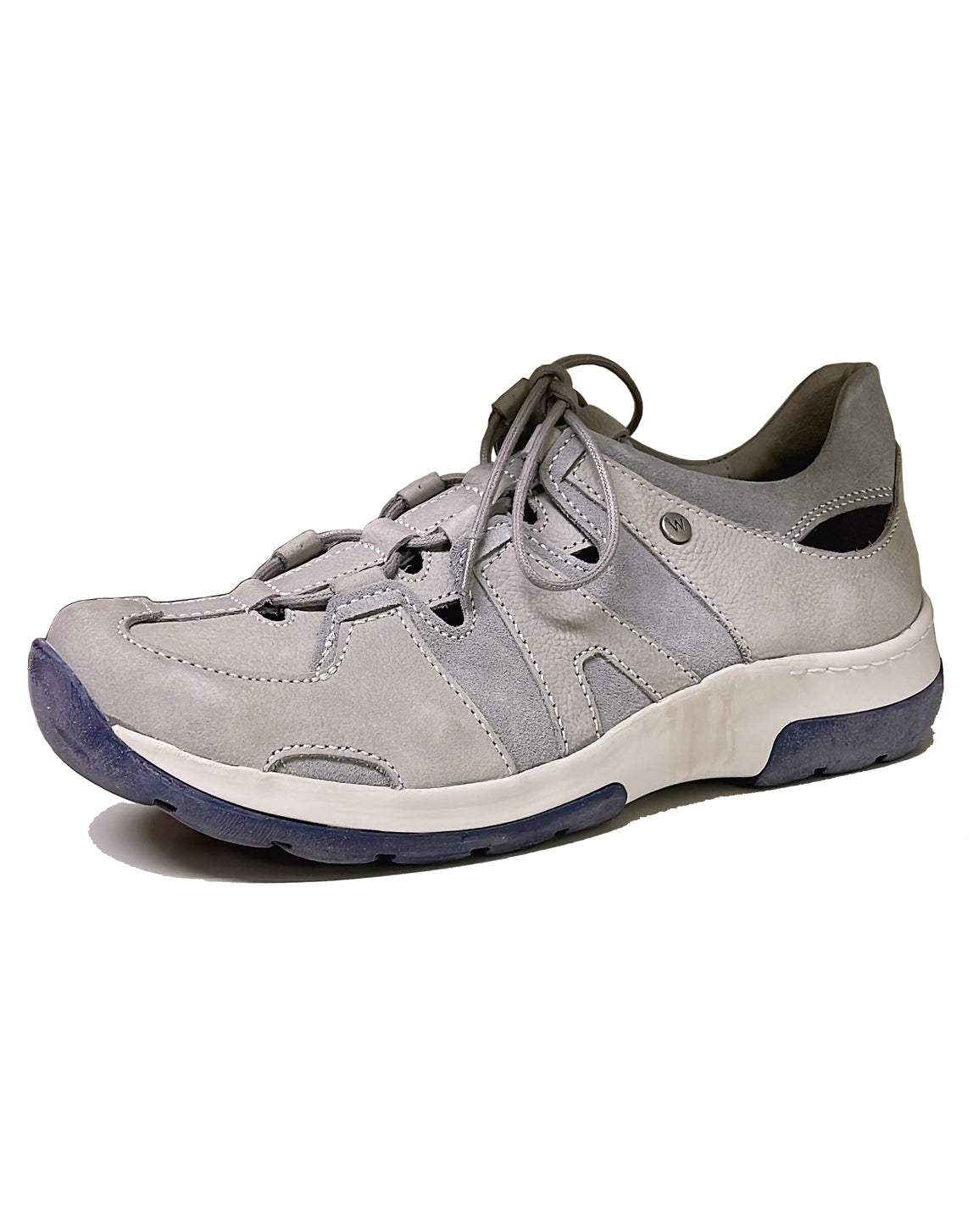 WOLKY 03028 NORTEC LACE UP SNEAKER - LIGHT GREY BLUE