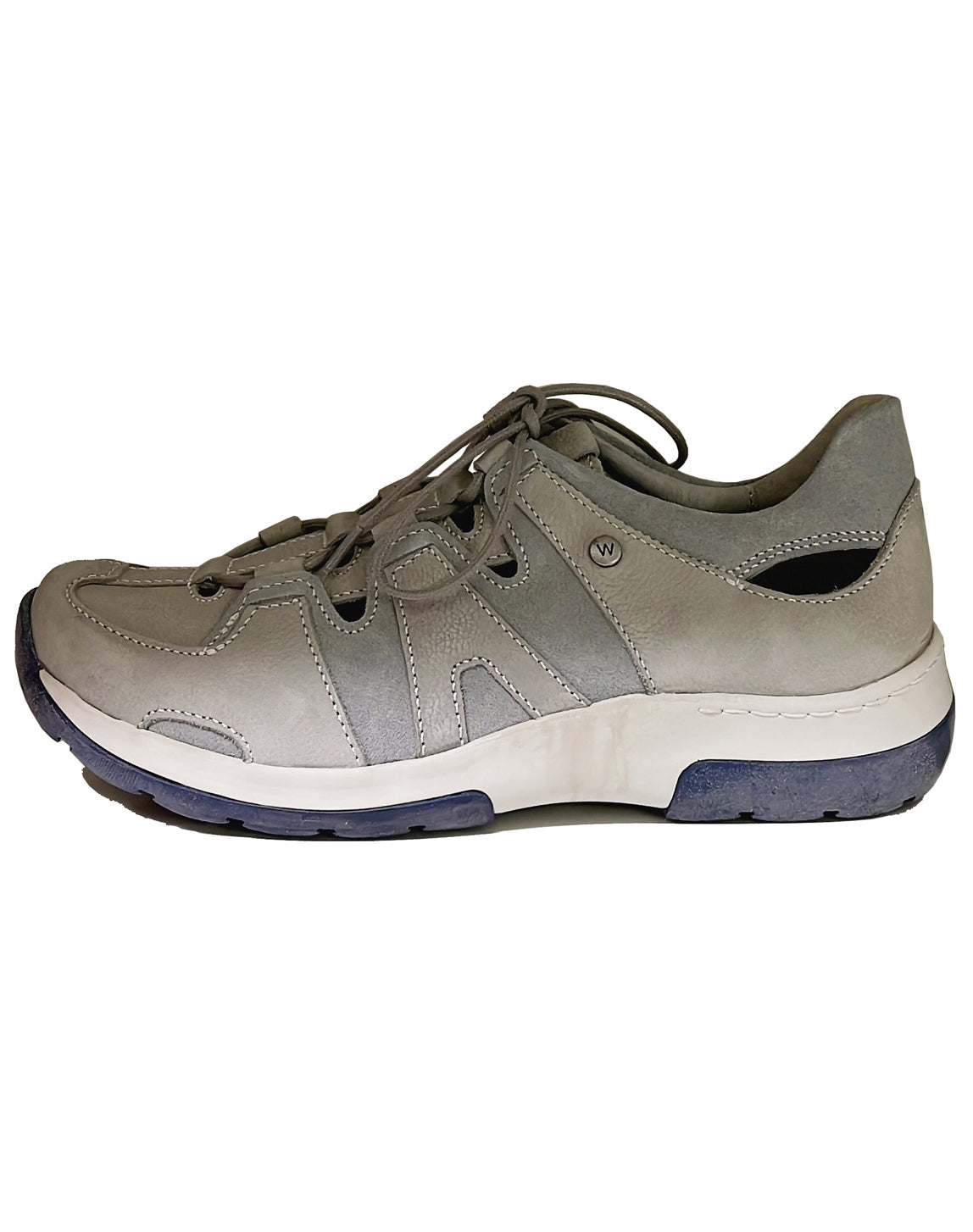 WOLKY 03028 NORTEC LACE UP SNEAKER - LIGHT GREY BLUE